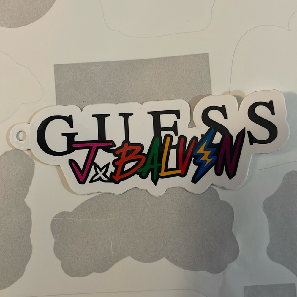 Guess x J Balvin sticker